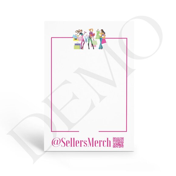Custom Note Cards for Small Business Packaging – Personalized with QR Code - Picture 2 of 5